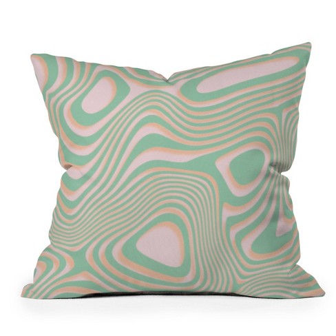 16 x16 Maria Creative Swirl Square Throw Pillow Pink Deny Designs Target