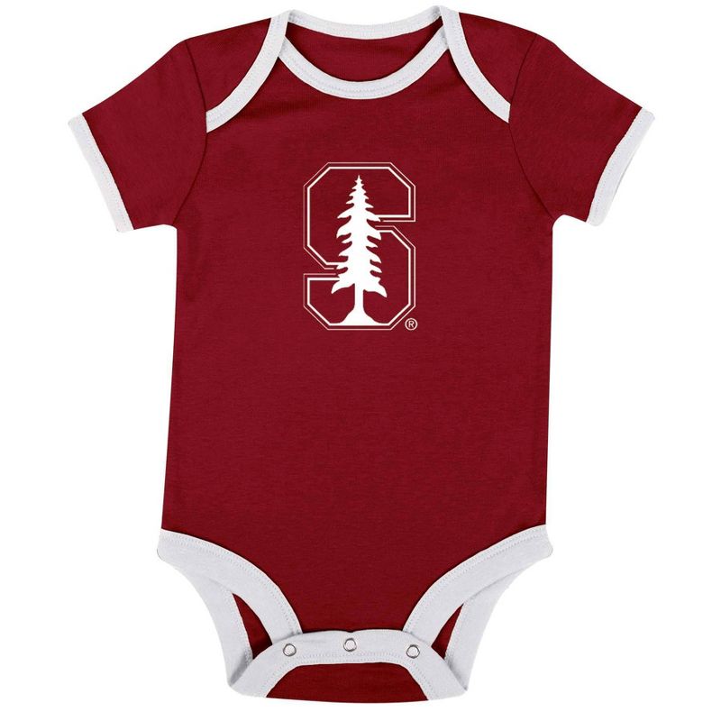 NCAA Stanford Cardinal Infant 3pk Bodysuit, 2 of 5