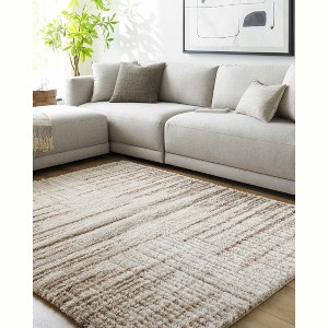 Hauteloom Nelia Beige Shag Area Rug - 1 of 4