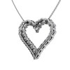 Pompeii3 1Ct Diamond Heart Pendant 14k Gold Lab Created 3/4" Tall Necklace - 4 of 4