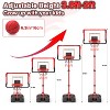 Skirfy 2-in-1 Kid Basketball Hoop with LED Lights & Scoreboard & 3 Balls, Toddler Basketball Hoop Adjustable Height 5.1ft-6.2ft - 4 of 4