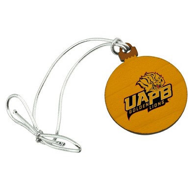 Arkansas at Pine Bluff Secondary Logo Mini Small Tiny Wood Christmas Tree Holiday Ornament