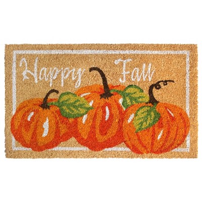 1'6" x 2'6" Tufted Happy Fall Doormat - Raj