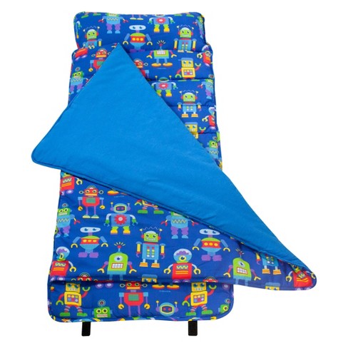 Wildkin Olive Kids Robots Nap Mat Blue Target