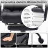 Ergonomic PU Leather Gaming Office Chair | 90°-135° Reclining Backrest, 360° Swivel Wheels | Adjustable Height, 350LBS Capacity - 4 of 4
