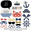 Big Dot of Happiness Ahoy - Nautical - Photo Booth Props Kit - 20 Count - 2 of 4