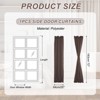 Unique Bargains Blackout Tie Up Pocket Window Door Curtain 1 Panel - 2 of 4
