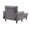 Yinvani Modern Chaise Lounge Sofa for LivingRoom or Bedroom, Chenille Fabric - 2 of 4