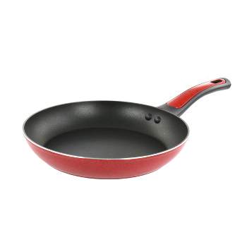 Oster Claybon 9.5 Inch Nonstick Frying Pan in Speckled Red