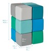 ECR4Kids SoftZone Patchwork Toddler Building Blocks, 12-Piece - 2 of 4
