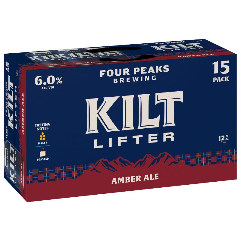 Four Peaks Kilt Lifter Scottish-Style Ale Beer - 15pk/12 fl oz Cans, 3 of 11