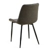 CAVINAS Mid-Century Modern Dining Chair with Metal Legs and High Back, Faux Leather Upholstered Armless Side Chair, Set of 4 - 3 of 4