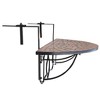 vidaXL Hanging Balcony Table, Terracotta Mosaic - 3 of 4