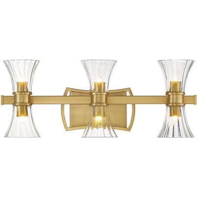 Savoy House Bennington 6 - Light Vanity in  Warm Brass