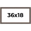 PosterPalooza | Panoramic Ornate Black Picture Frame - UV Acrylic, Foam Board Backing, Hanging Hardware - 2 of 4