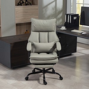 155° Reclining Office Chair Ergonomic Gaming Chair with Footrest - 1 of 4