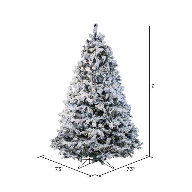 Vickerman Flocked Alaskan Artificial Christmas Tree, 3 of 8