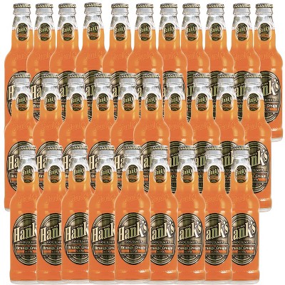 Hank's Genuine Gourmet Orange Cream Soda, 12 fl oz Bottles – Premium Craft Soda with Citrus, Creamy Flavor – Nostalgic Creamsicle Taste, Pack of 30