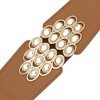 INSPIRE CHIC Women's Fashion Rhinestone Wide Elastic Thick Stretch Belts 1 Pc - 2 of 4