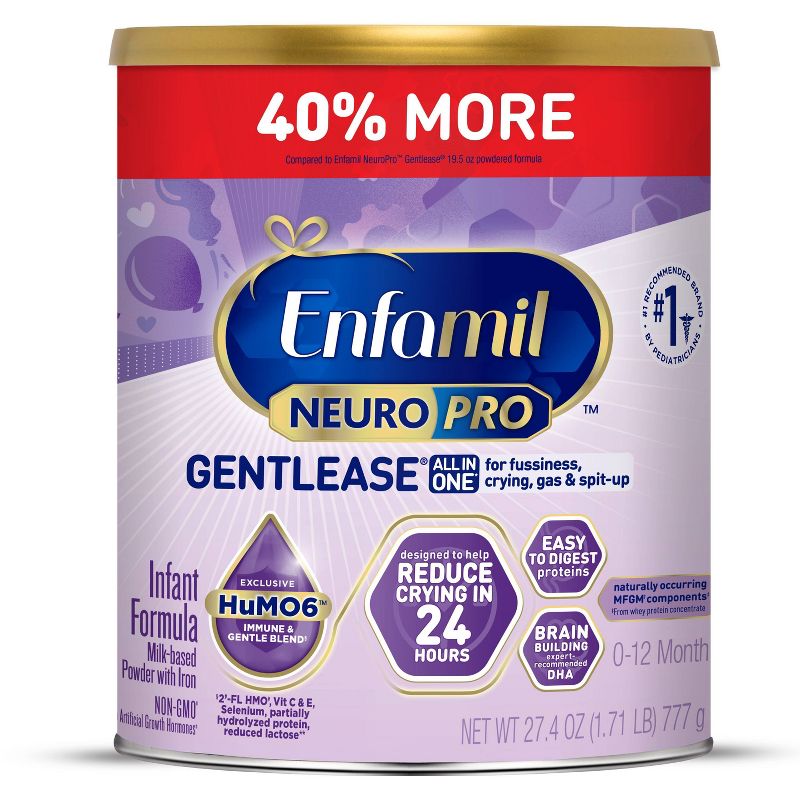 Enfamil NeuroPro Gentlease Powder Infant Formula - 27.4oz, 1 of 11