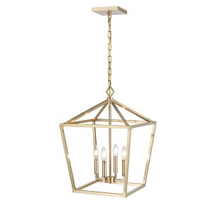 Millennium Lighting 4 - Light Pendant in  Modern Gold - 1 of 2