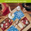 Briarwood Lane Winter Christmas Placemat (4-pack) 17x11.25 Snowflakes and Poinsettias For Christmas Placemat - 3 of 4
