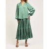 Women's Smocked Cuff Blouse - current air - 2 of 4
