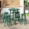 WestinTrends Malibu All Weather Hdpe Outdoor Patio Bar Height Dining Set (5-Piece) - 2 of 4
