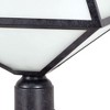 Crystorama Lighting Glacier 3 - Light Post Light in  Black Charcoal - 3 of 4