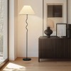 Brightech Squiggle Mid-Century Dimmable (Includes LED Light Bulb) Floor Lamp Matte Black - 3 of 4
