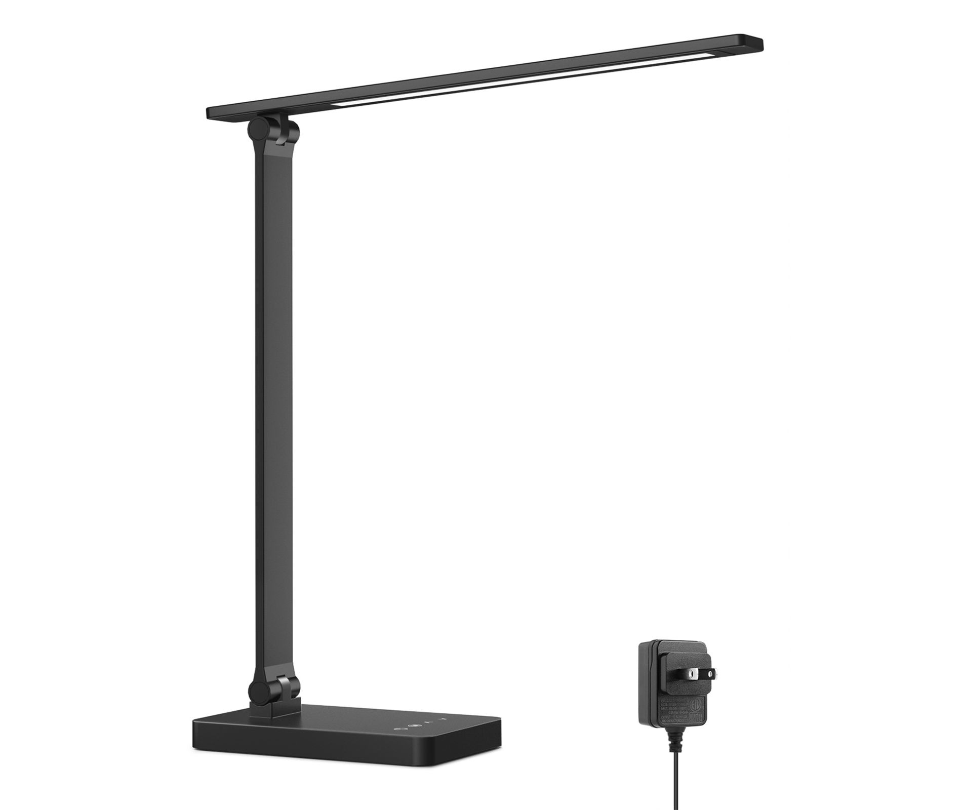 Lepro LED Desk Lamp with 9.5W 750LM Metal Touch Control , 5 Color Modes 5 Brightness Level, Eye Caring  For Reading, Crafts, School Supplies, Black