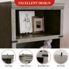 3/4/5 Tier Book Shelf, Farmhouse Book Case, Tall Shelf with Storage, Wooden Bookshelves for Living Room, Home Office - 3 of 4