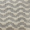 18"x18" Textured Chevron Design Square Throw Pillow Cover Blue - Saro Lifestyle: Bohemian, Cotton, Zipper Closure - 3 of 4