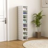SEVOBAL 8-Tier Stackable Shoe Storage Box Organizer with Clear Drop Front & Ventilated Back Foldable for Entryway Hallway, White, 19.69"*7.87"*3.94" - 2 of 4