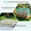 Aoodor Mini Greenhouse with 2 Replaceable Covers, Portable Garden Greenhouse with Roll-up Zipper Doors, UV-Protected for Outdoor Plants, 6'x3'x3' - 4 of 4