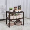 2 Pack Spice Rack, Cabinet Shelf Organizers, Shelf Organizer, Countertop Organizer, Shelf Riser, Stackable, Expandable - 3 of 3