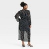 Women's Balloon Long Sleeve Maxi Shift Dress - Ava & Viv™ - 2 of 3