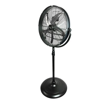 Vie Air 20 Inch Industrial 3 Speed Heavy Duty Powerful and Quiet Metal High Velocity 360 Degree Tilting Pedestal Drum Fan