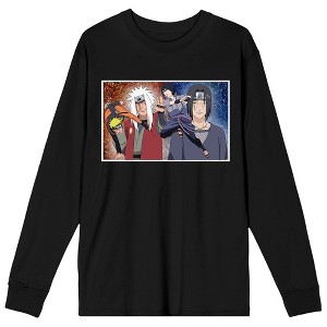 Naruto Uzumaki and Sasuke Fighting Long Sleeve Tee - 1 of 2
