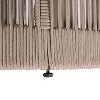 NicBex Outdoor Coffee Table, Rattan Rope Top & Acacia Wood Frame, Weather Resistant Beige Rope - 3 of 4