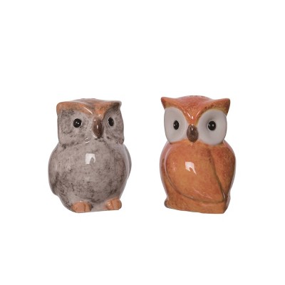 Transpac Dolomite 3.5 in. Multicolor Halloween Bat Ghost Salt and Pepper  Shakers Set of 2