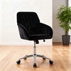 KWPZQEB Home Office Desk Chair - Adjustable Swivel Chair with Back Lumbar Support, Ergonomic Chair, Comfy Armchair for Home Office - 2 of 4