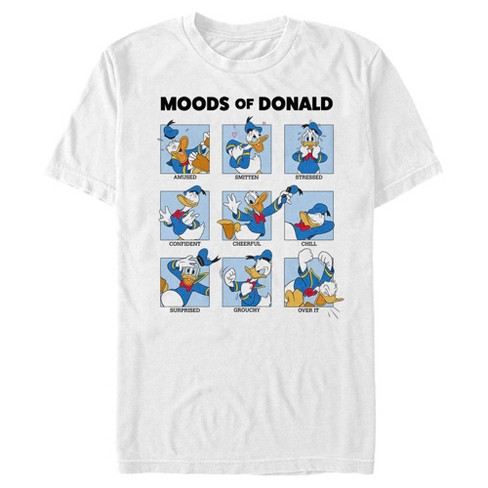 Men's Mickey & Friends Donald Duck Impatient Graphic Tee White Medium 