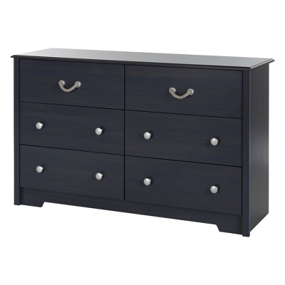 Aviron 6 Drawer Double Dresser Blueberry - South Shore