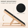 Resenkos Elevated Pet Ramp for Dogs and Cats, Foldable and Height Adjustable with Non-slip Finish, Pine 35.5"L x 16"W x 24"H, Black - 3 of 4