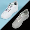 Elerevyo Reflective Oval Half Round Colorful Shiny Shoe Laces for Sneakers Basketball Shoes 2 Pairs - 2 of 4