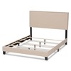 Baxton Studio Ramon Modern and Contemporary Beige Linen Fabric Upholstered Full Size Panel Bed with Nailhead Trim - 4 of 4