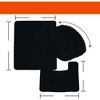 Ben&Jonah Elegant 3 Piece Bath Rug Set Elegant 1 Bath Rug (18" x 30"), 1 Contour Mat and 1 Toilet Seat Cover (APX 18" x 18") - 2 of 3