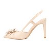 New York & Company Rosemarie Women's Flower Slingback Heels - 3 of 4