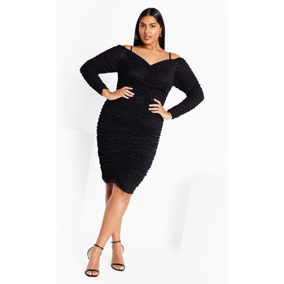 Women's Plus Size Lorelei Dress - black | CITY CHIC